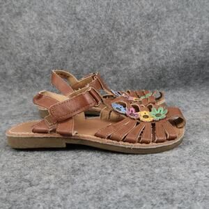 Rachel Shoes Kids 10 Sandals Closed Toe Fisherman Fashion Flowers Toddler Girls